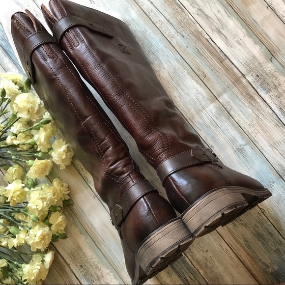 Naturalizer Tanita Bridal Brown Leather Boots 8 - Picture 5 of 8